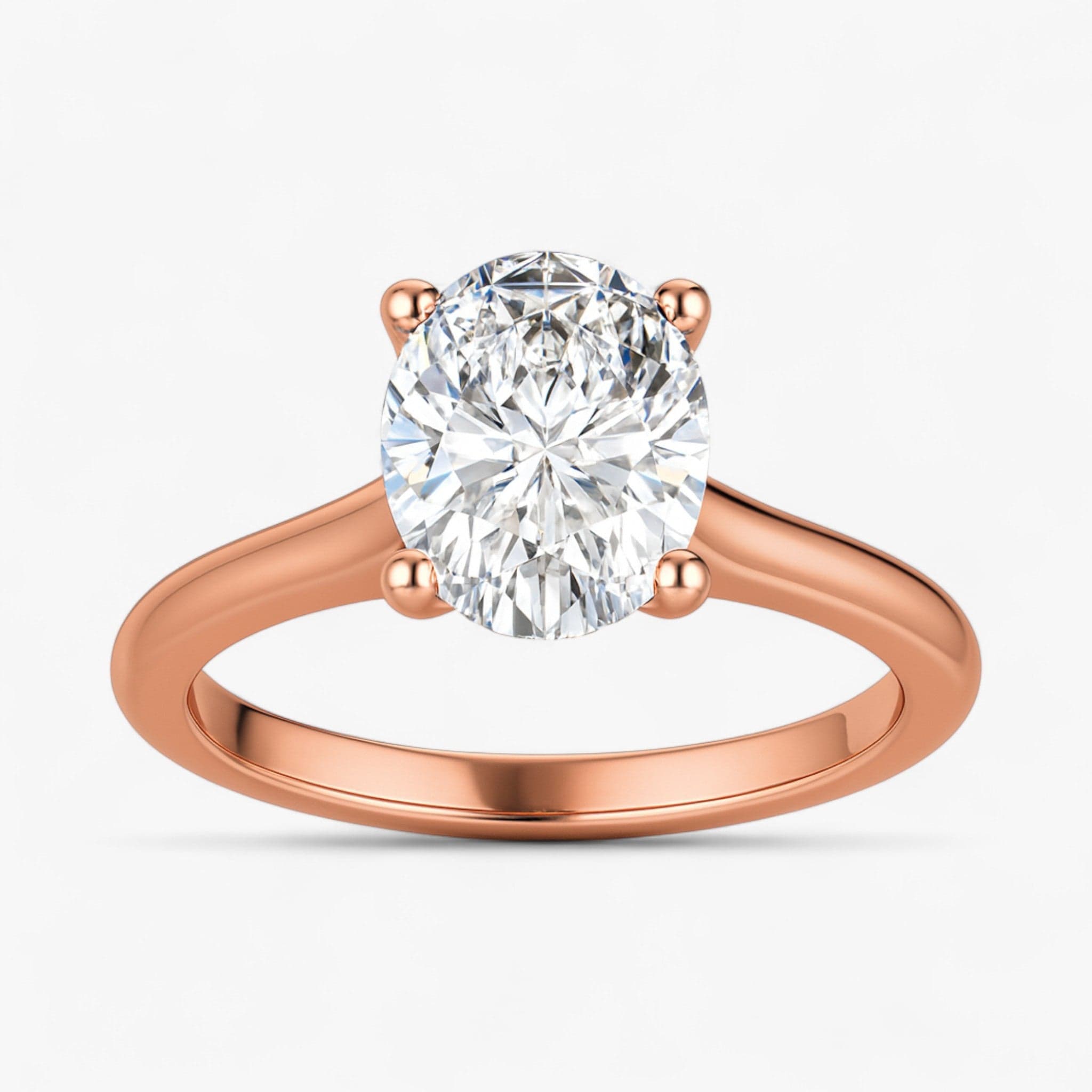The Timeless Cathedral Solitaire Engagement Ring | Oval