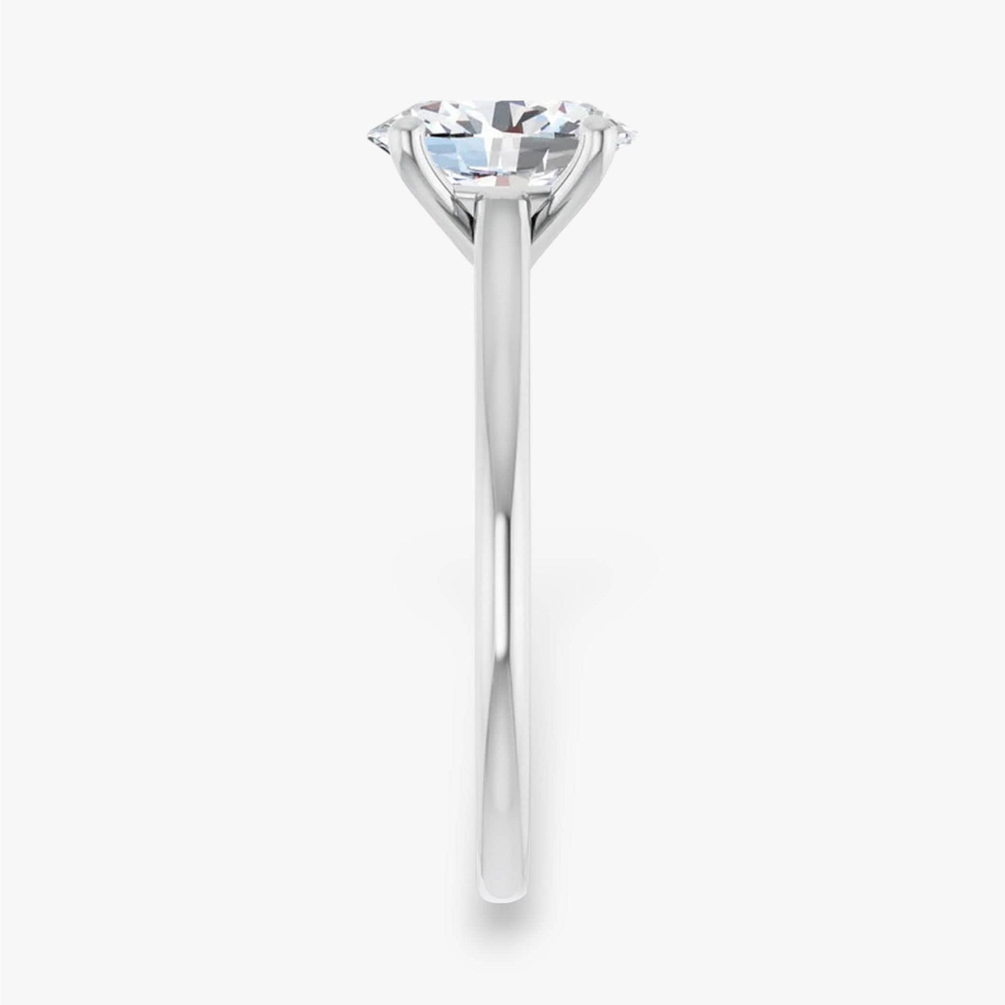 The Timeless Cathedral Solitaire Engagement Ring | Oval