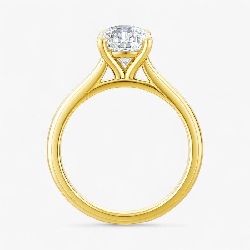 The Timeless Cathedral Solitaire Engagement Ring | Pear