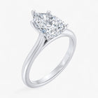 The Timeless Cathedral Solitaire Engagement Ring | Pear