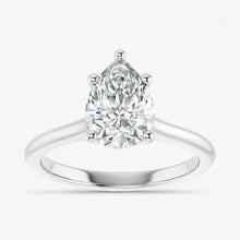 The Timeless Cathedral Solitaire Engagement Ring | Pear