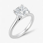 The Timeless Cathedral Solitaire Engagement Ring | Cushion