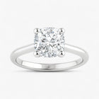 The Timeless Cathedral Solitaire Engagement Ring | Cushion