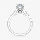 The Timeless Cathedral Solitaire Engagement Ring | Cushion