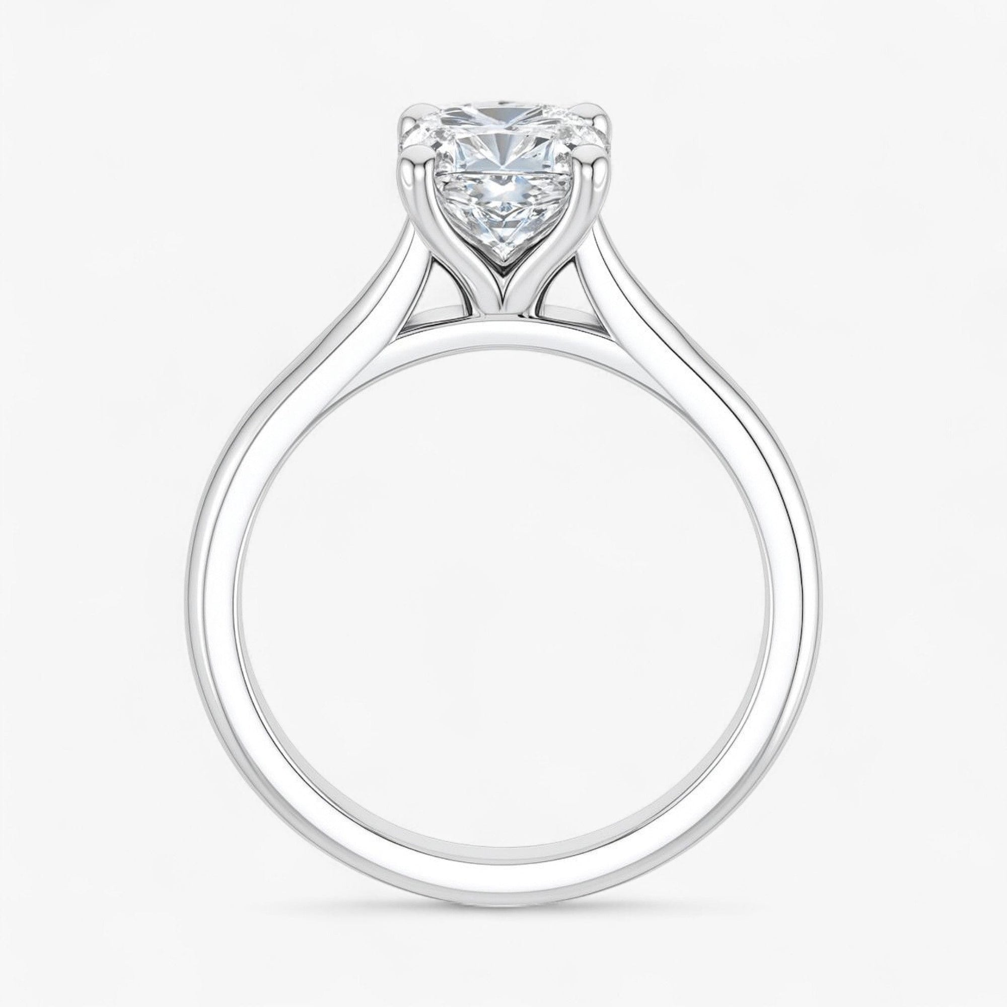 The Timeless Cathedral Solitaire Engagement Ring | Cushion