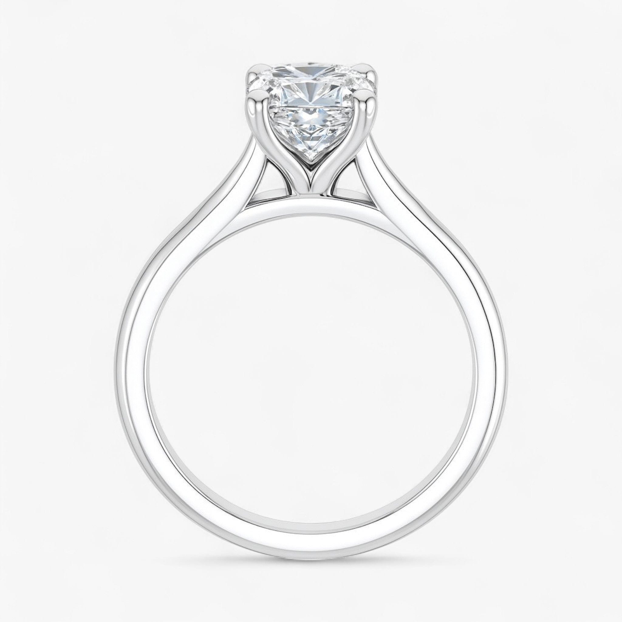The Timeless Cathedral Solitaire Engagement Ring | Cushion
