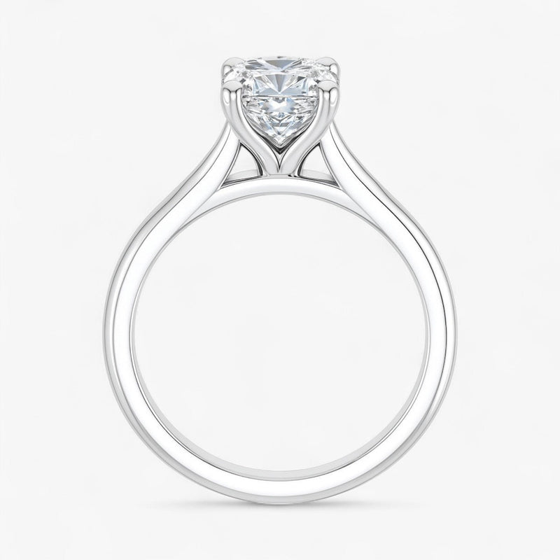 The Timeless Cathedral Solitaire Engagement Ring | Cushion