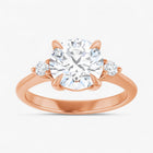 The Signature Side Stone Engagement Ring | Round