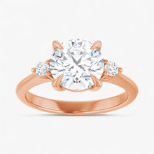 The Signature Side Stone Engagement Ring | Round