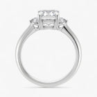 The Signature Side Stone Engagement Ring | Emerald