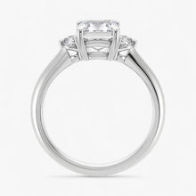 The Signature Side Stone Engagement Ring | Emerald