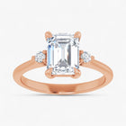 The Signature Side Stone Engagement Ring | Emerald