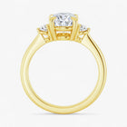 The Signature Side Stone Engagement Ring | Oval