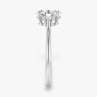 The Signature Side Stone Engagement Ring | Oval