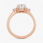 The Signature Side Stone Engagement Ring | Oval