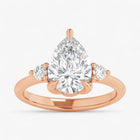 The Signature Side Stone Engagement Ring | Pear