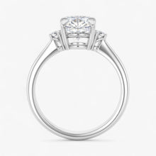 The Signature Side Stone Engagement Ring | Cushion
