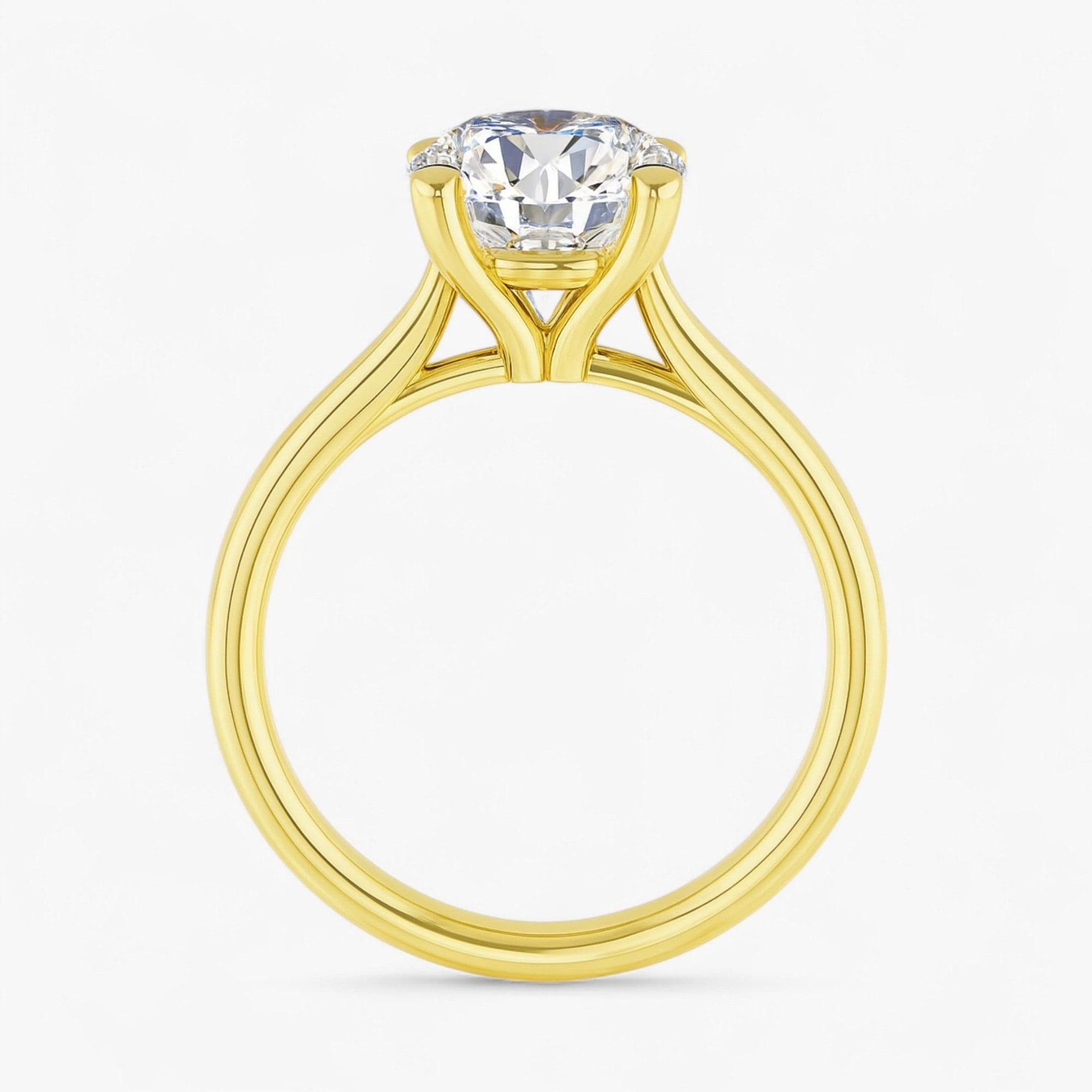 The Signature Cathedral Solitaire Engagement Ring | Round