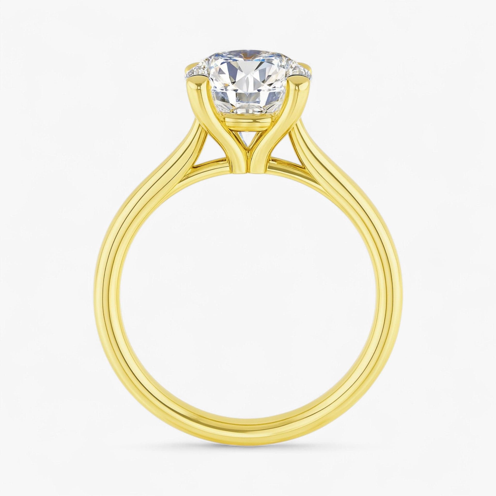 The Signature Cathedral Solitaire Engagement Ring | Round