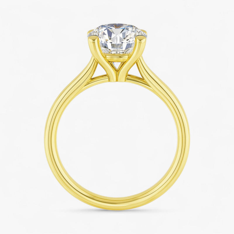 The Signature Cathedral Solitaire Engagement Ring | Round