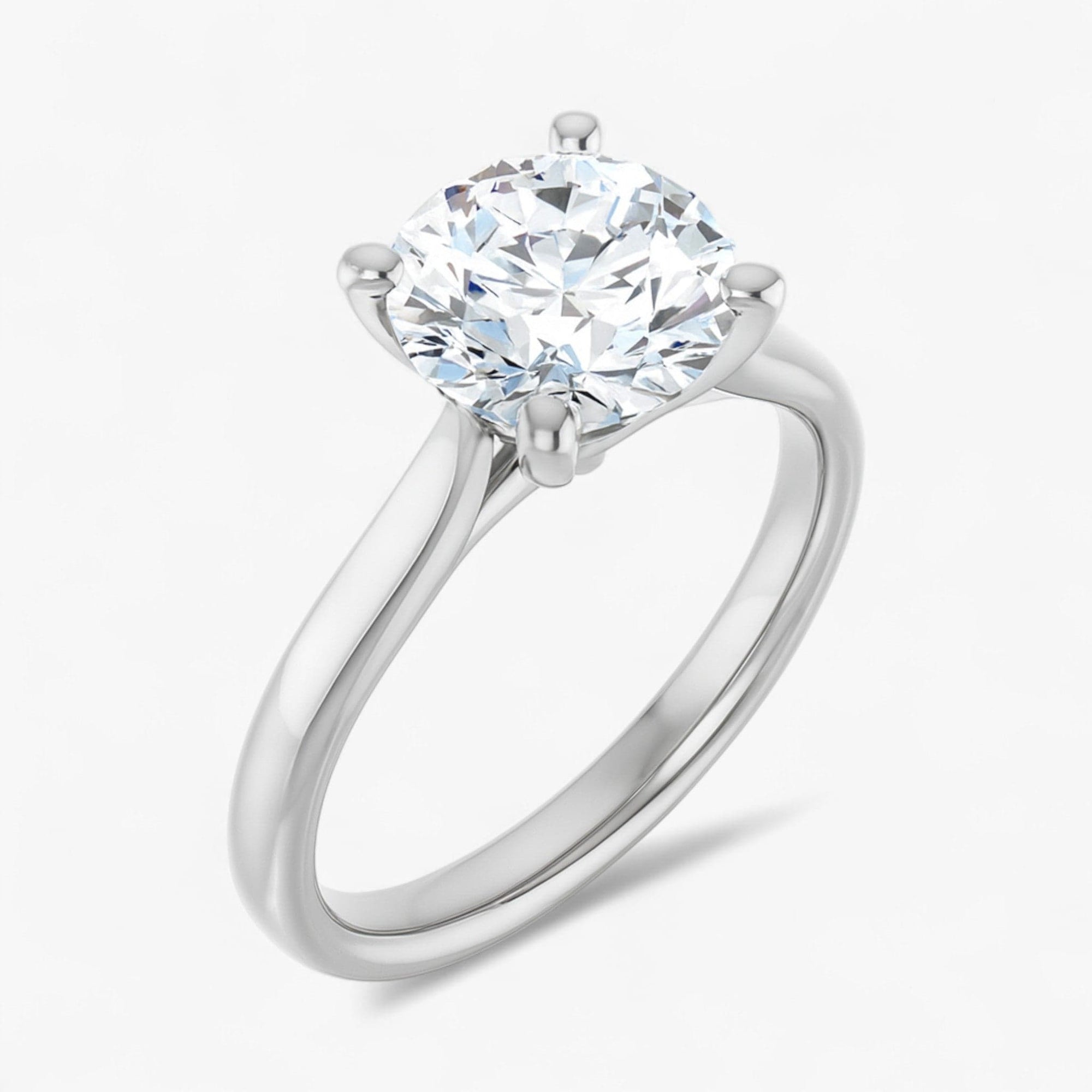 The Signature Cathedral Solitaire Engagement Ring | Round