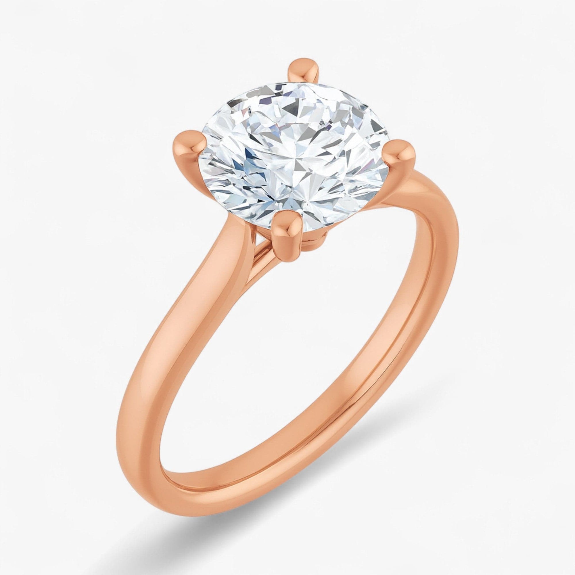 The Signature Cathedral Solitaire Engagement Ring | Round