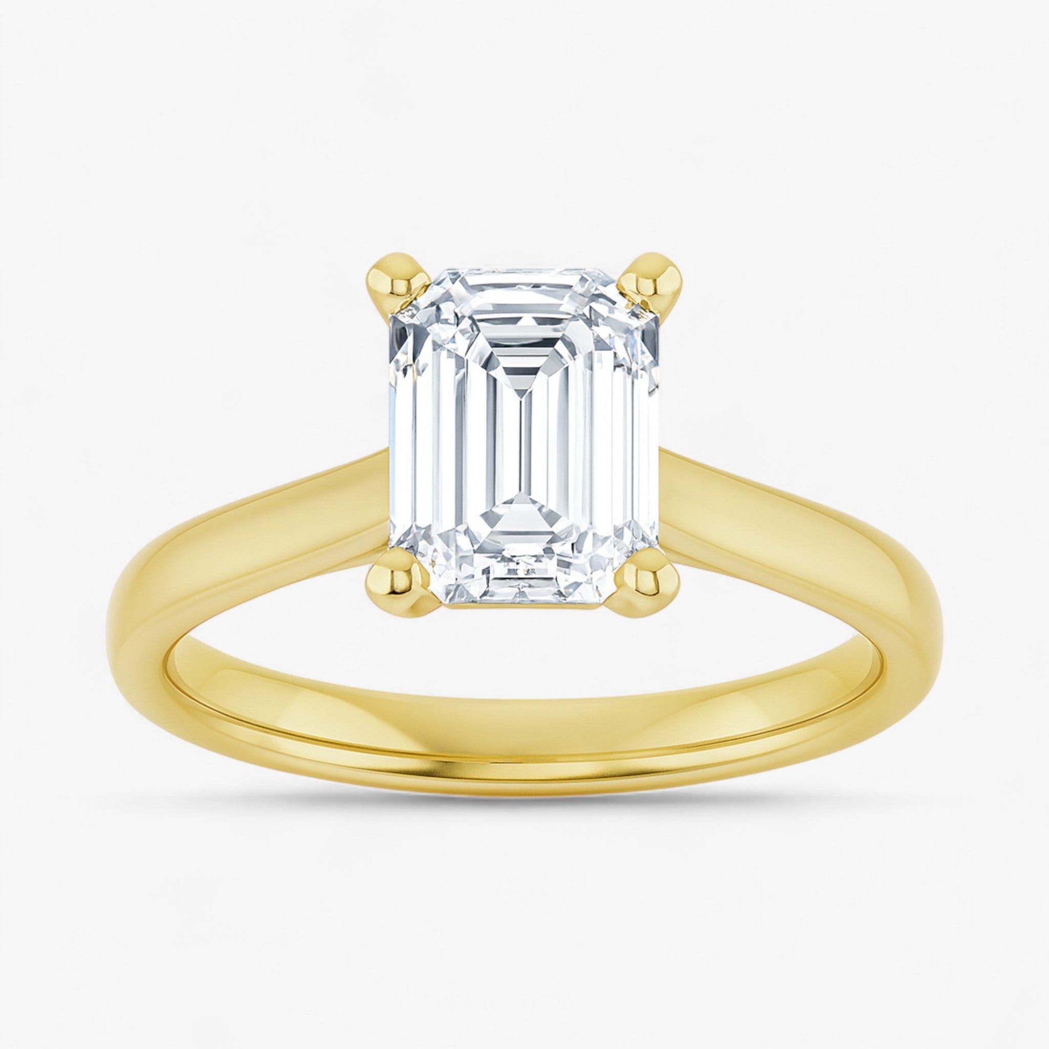 The Signature Cathedral Solitaire Engagement Ring | Emerald