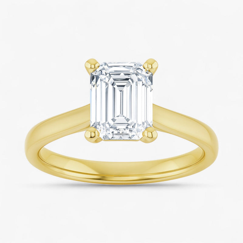The Signature Cathedral Solitaire Engagement Ring | Emerald