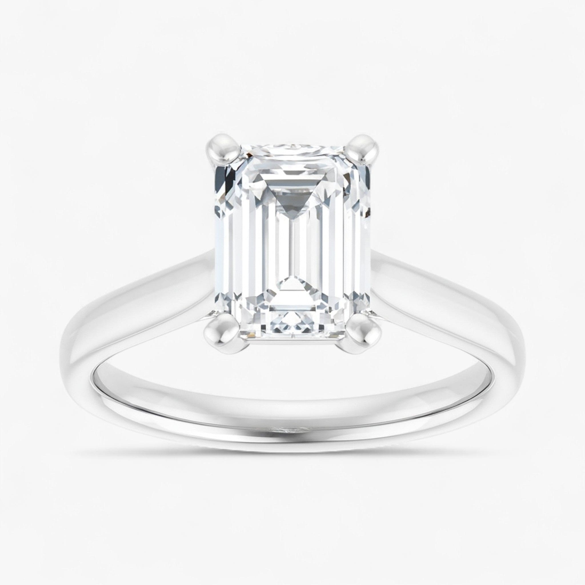 The Signature Cathedral Solitaire Engagement Ring | Emerald
