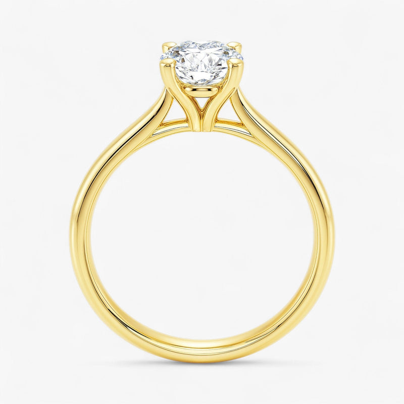 The Signature Cathedral Solitaire Engagement Ring | Oval