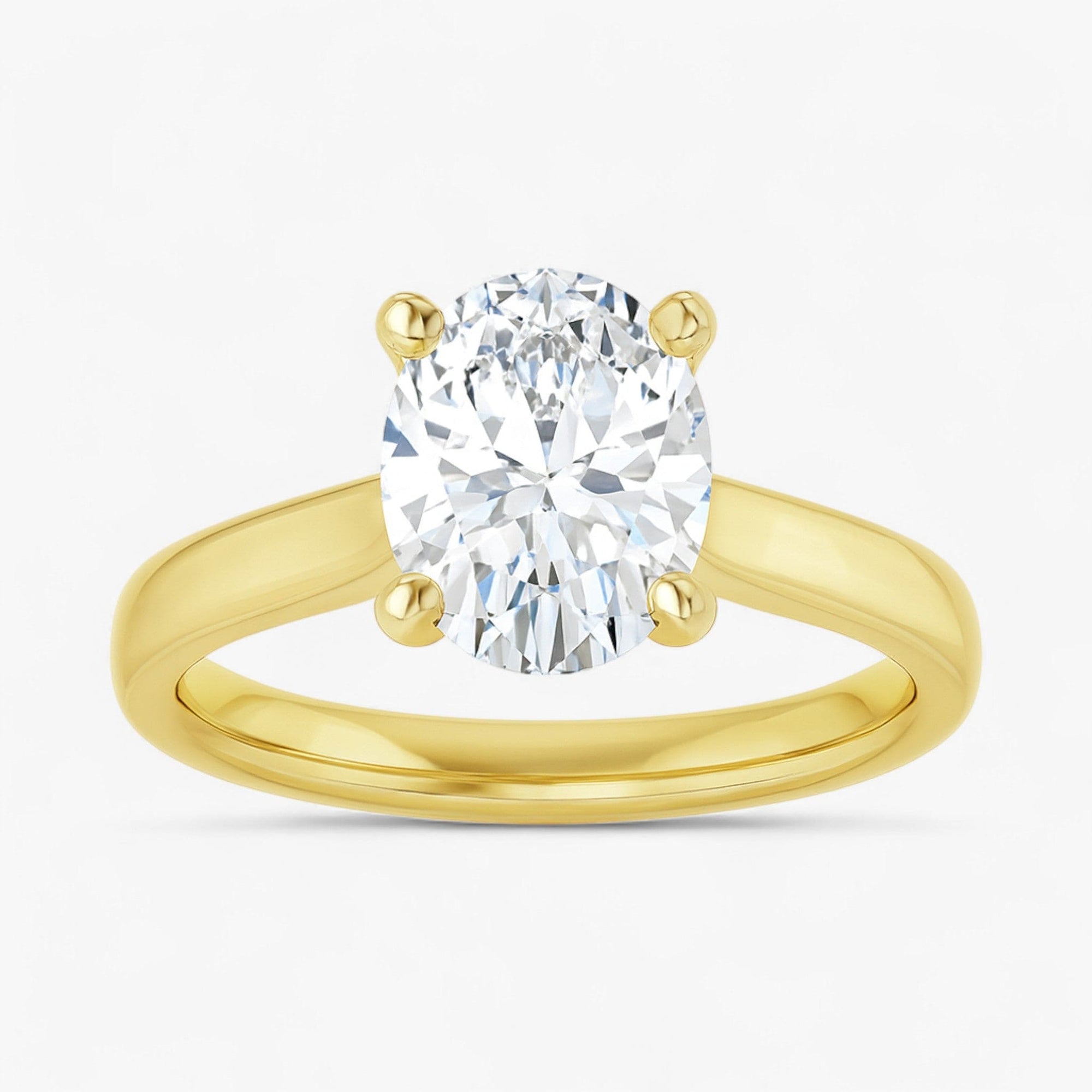 The Signature Cathedral Solitaire Engagement Ring | Oval