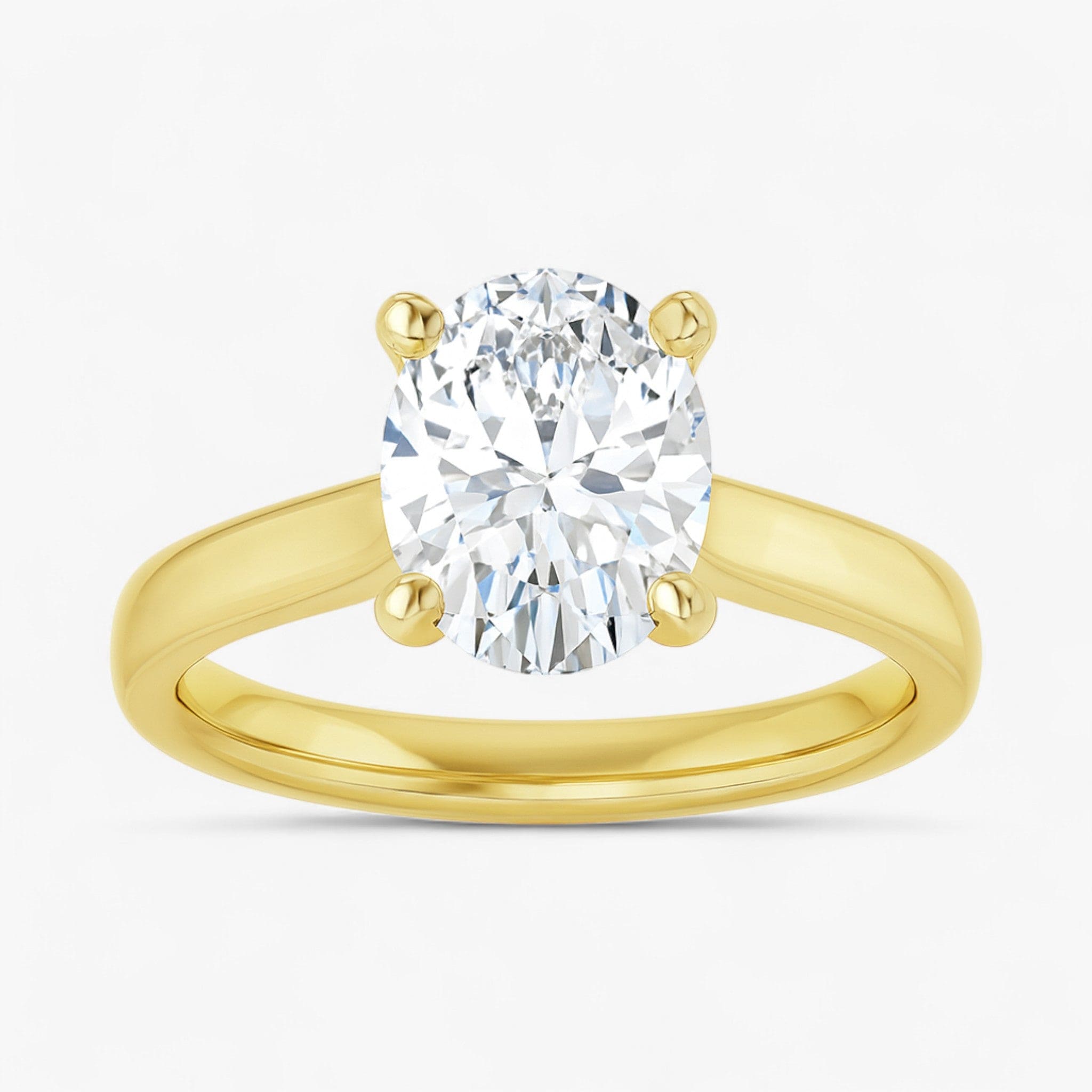 The Signature Cathedral Solitaire Engagement Ring | Oval