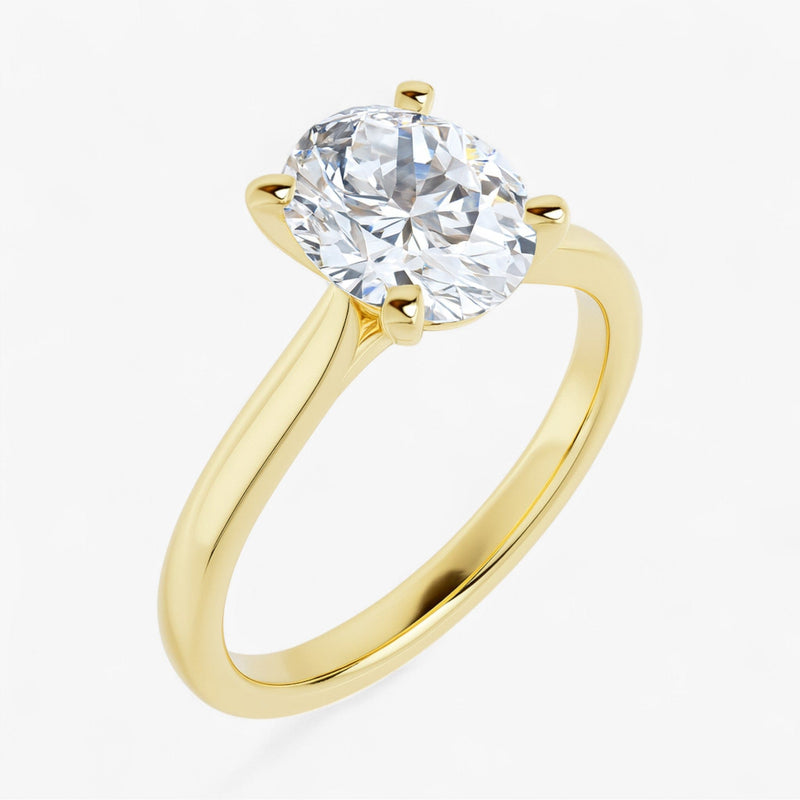 The Signature Cathedral Solitaire Engagement Ring | Oval