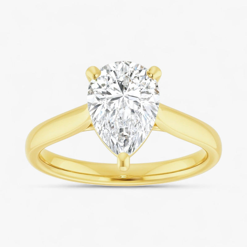 The Signature Cathedral Solitaire Engagement Ring | Pear