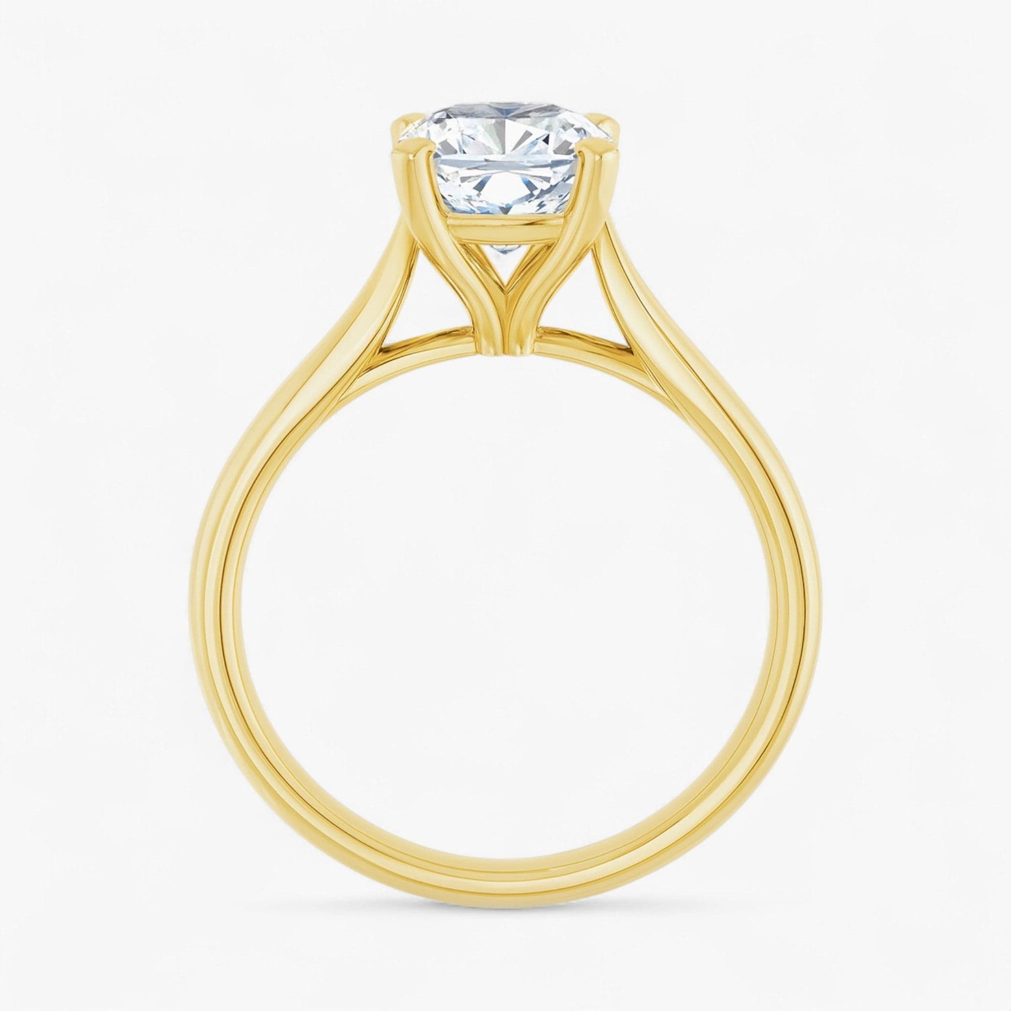 The Signature Cathedral Solitaire Engagement Ring | Cushion