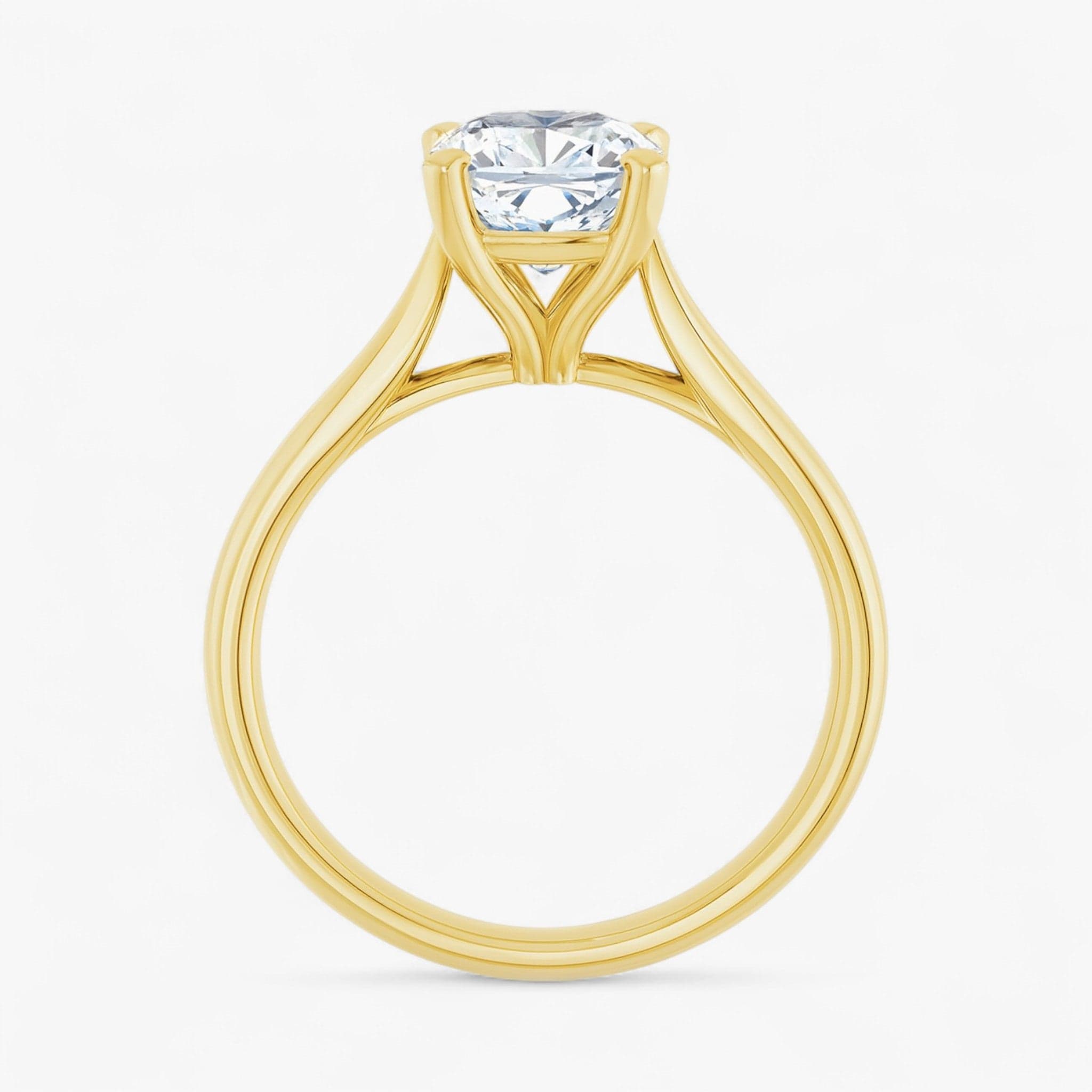 The Signature Cathedral Solitaire Engagement Ring | Cushion