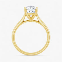 The Signature Cathedral Solitaire Engagement Ring | Cushion