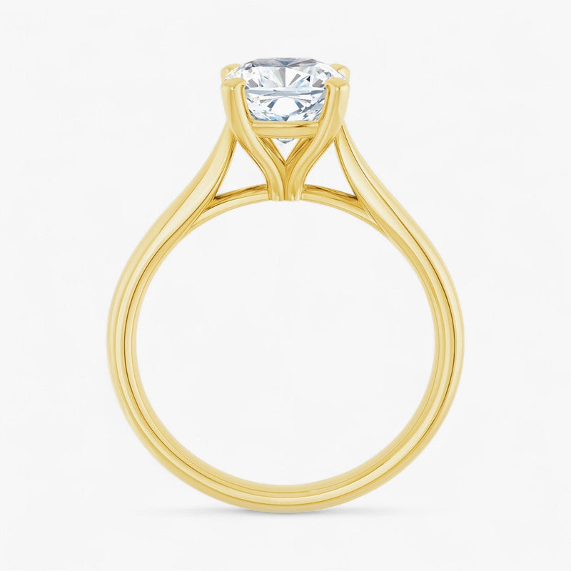 The Signature Cathedral Solitaire Engagement Ring | Cushion