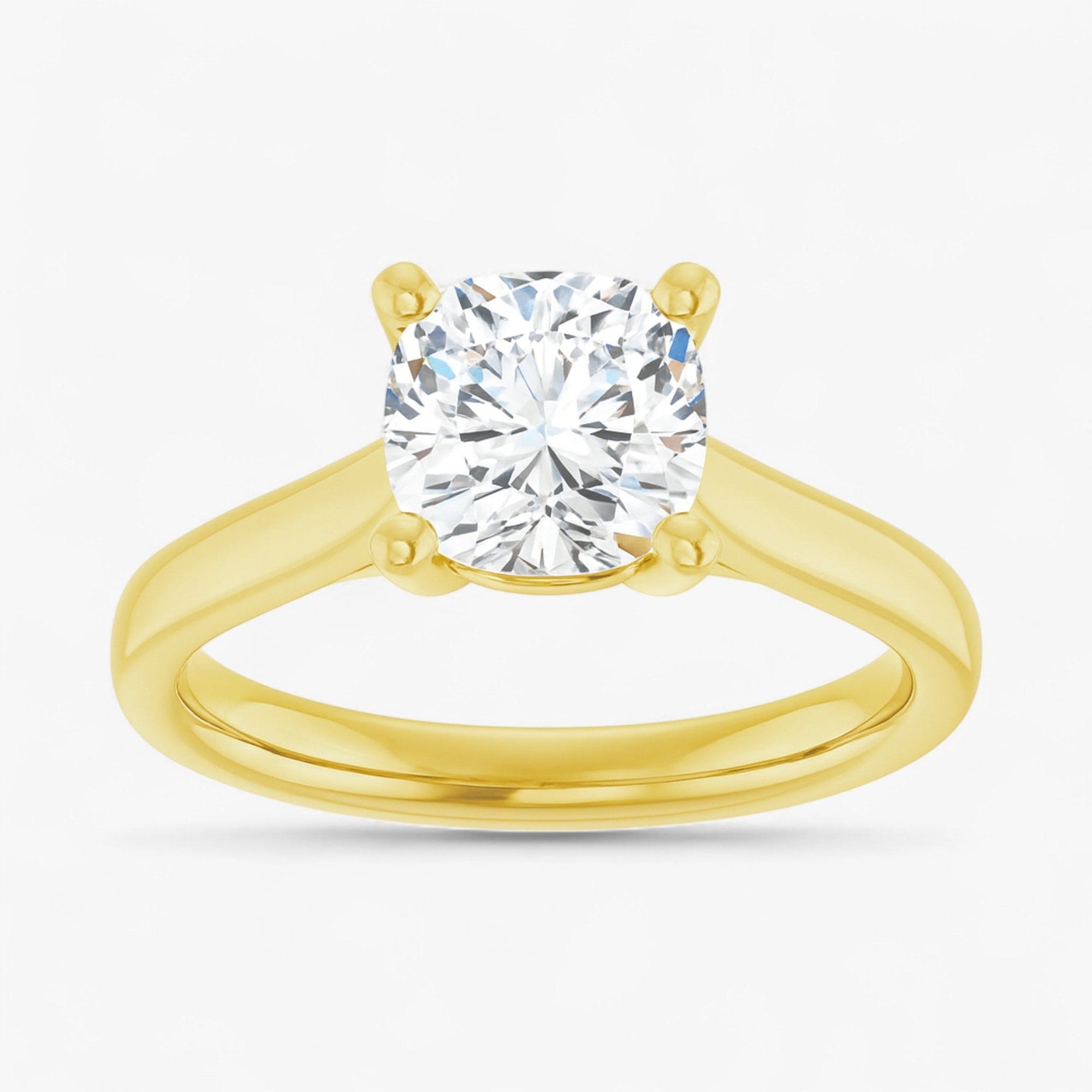 The Signature Cathedral Solitaire Engagement Ring | Cushion