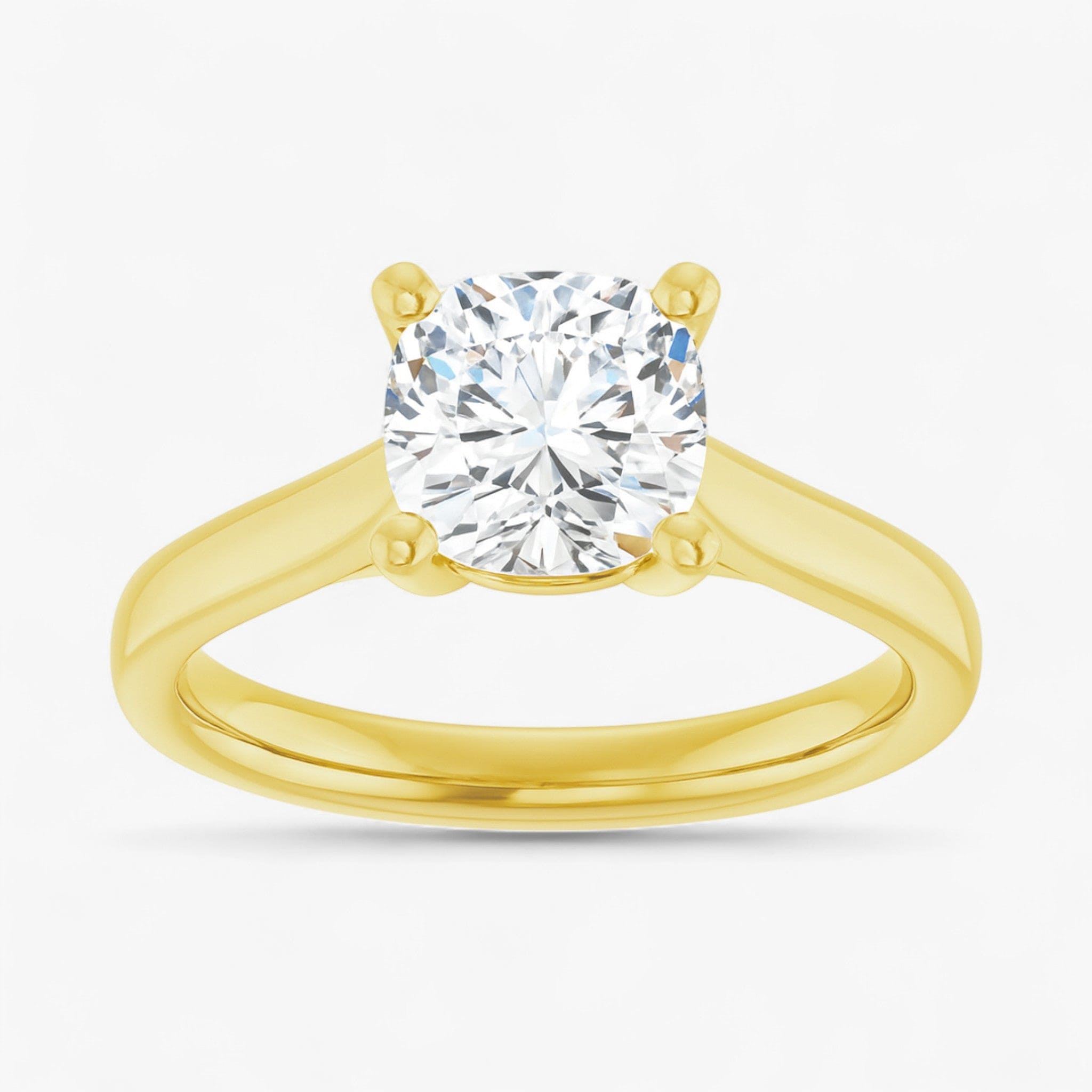 The Signature Cathedral Solitaire Engagement Ring | Cushion