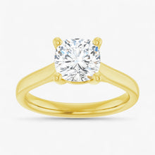 The Signature Cathedral Solitaire Engagement Ring | Cushion