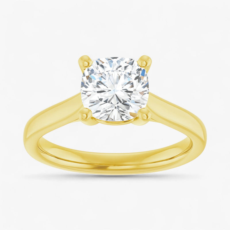 The Signature Cathedral Solitaire Engagement Ring | Cushion