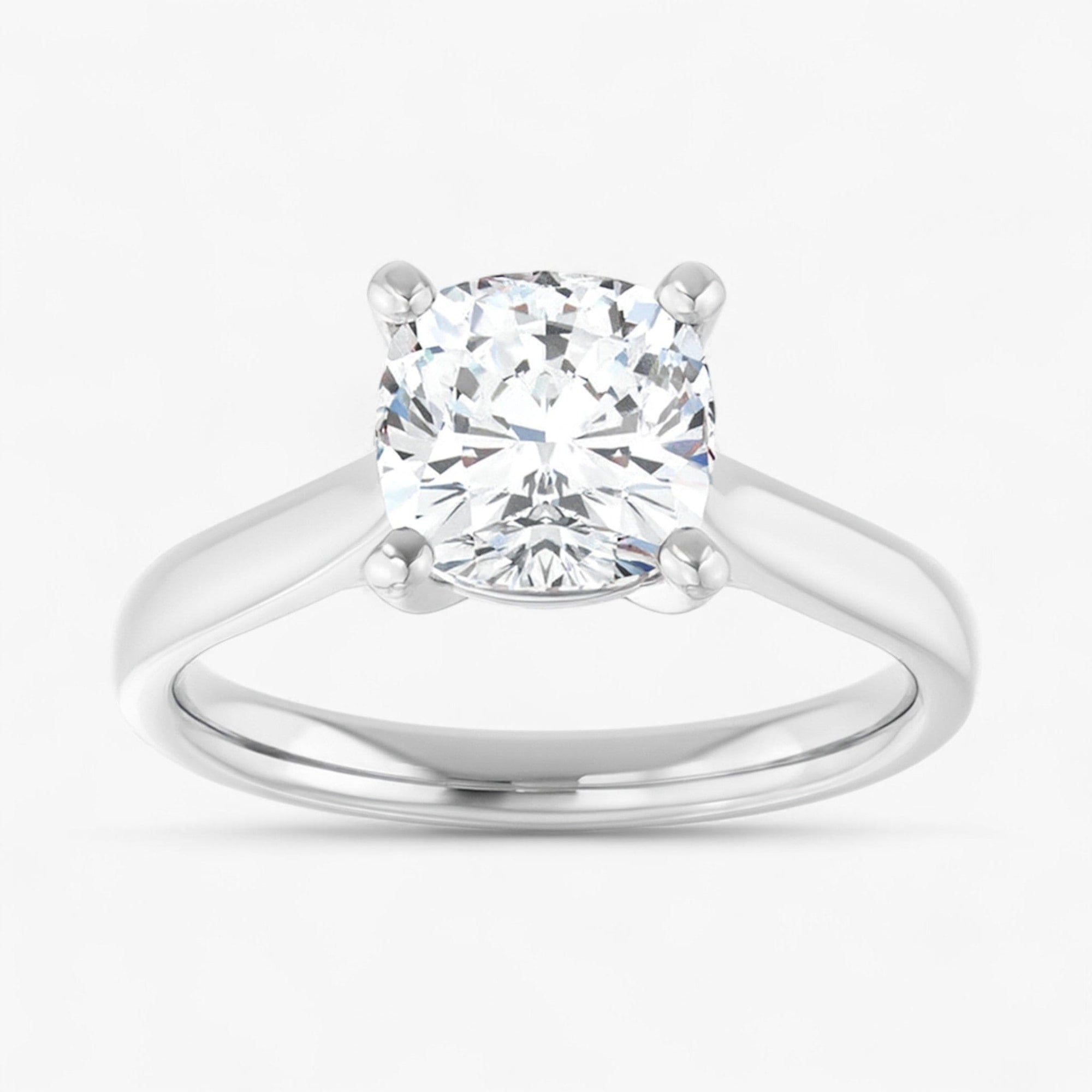The Signature Cathedral Solitaire Engagement Ring | Cushion