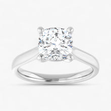 The Signature Cathedral Solitaire Engagement Ring | Cushion