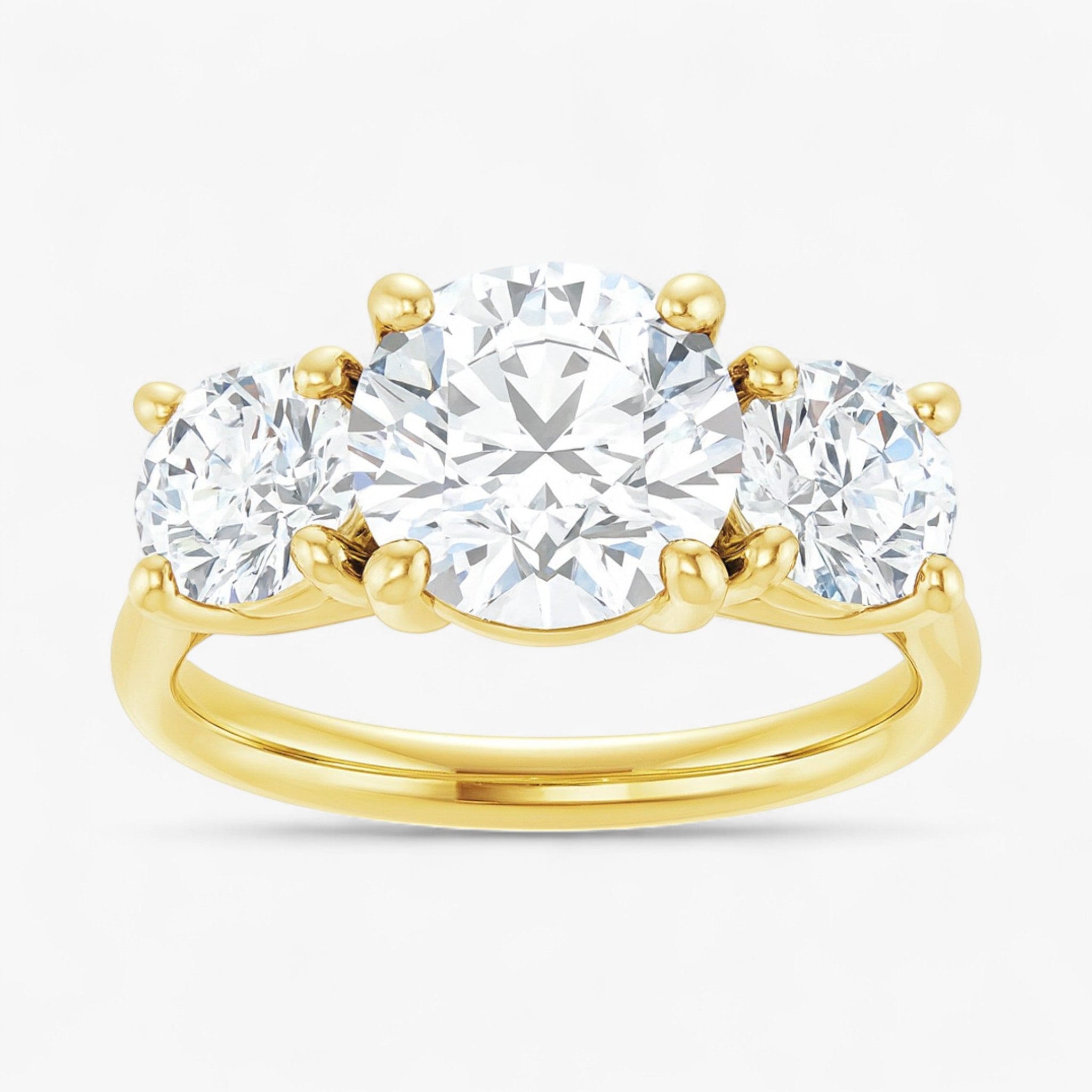The Classic 3-Stone Engagement Ring | Round