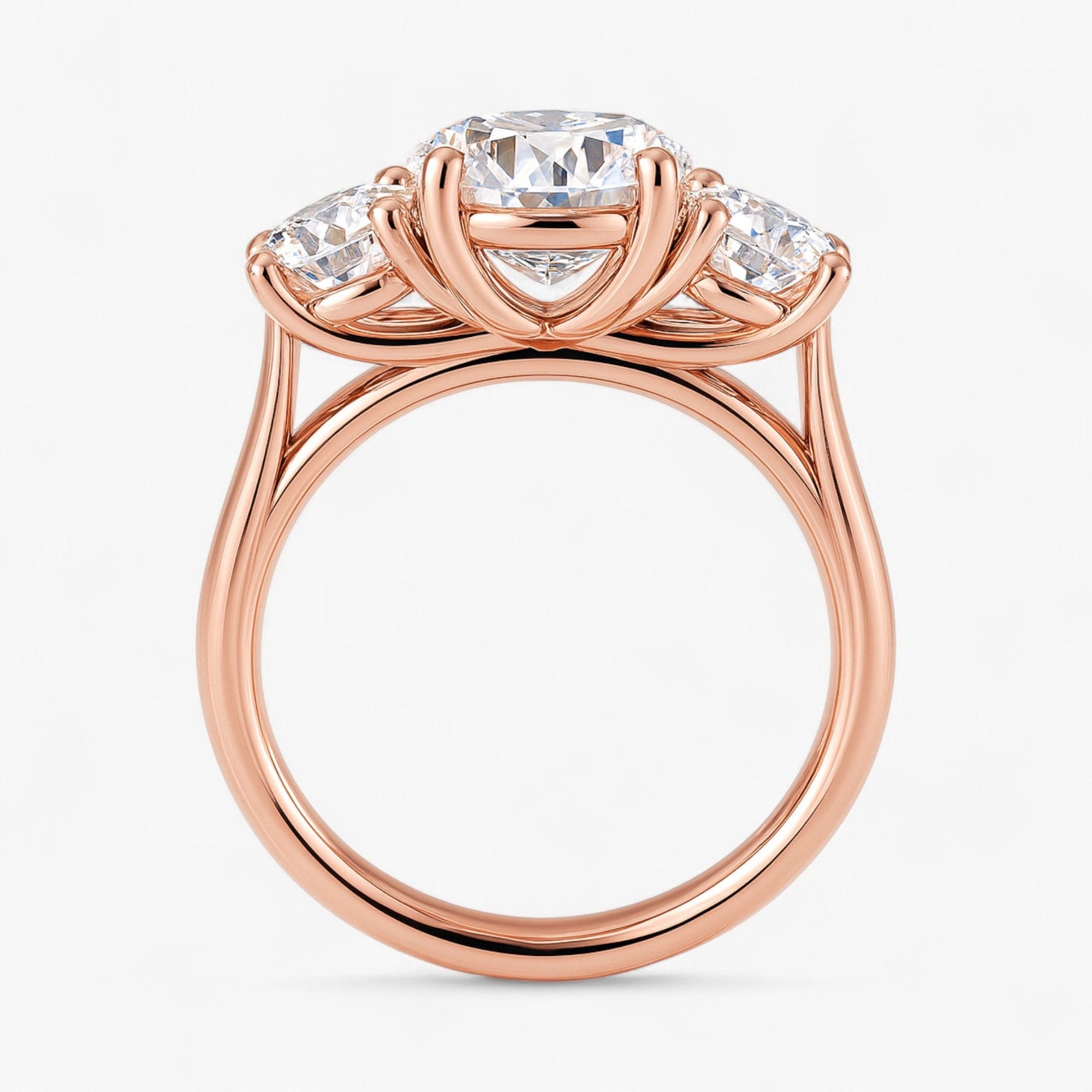 The Classic 3-Stone Engagement Ring | Round