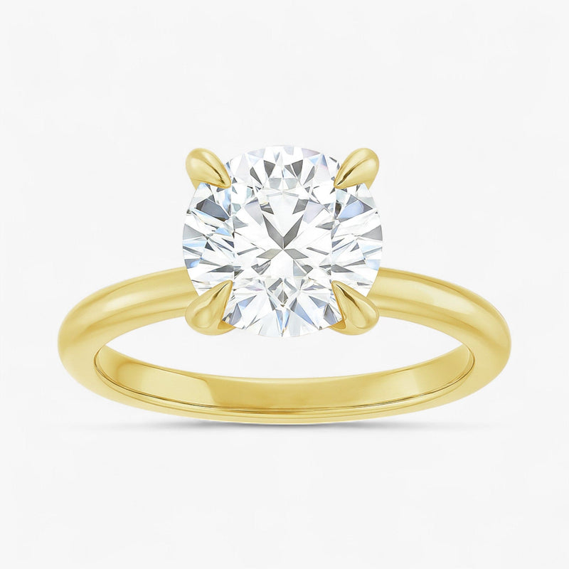 The Timeless Solitaire Engagement Ring | Round