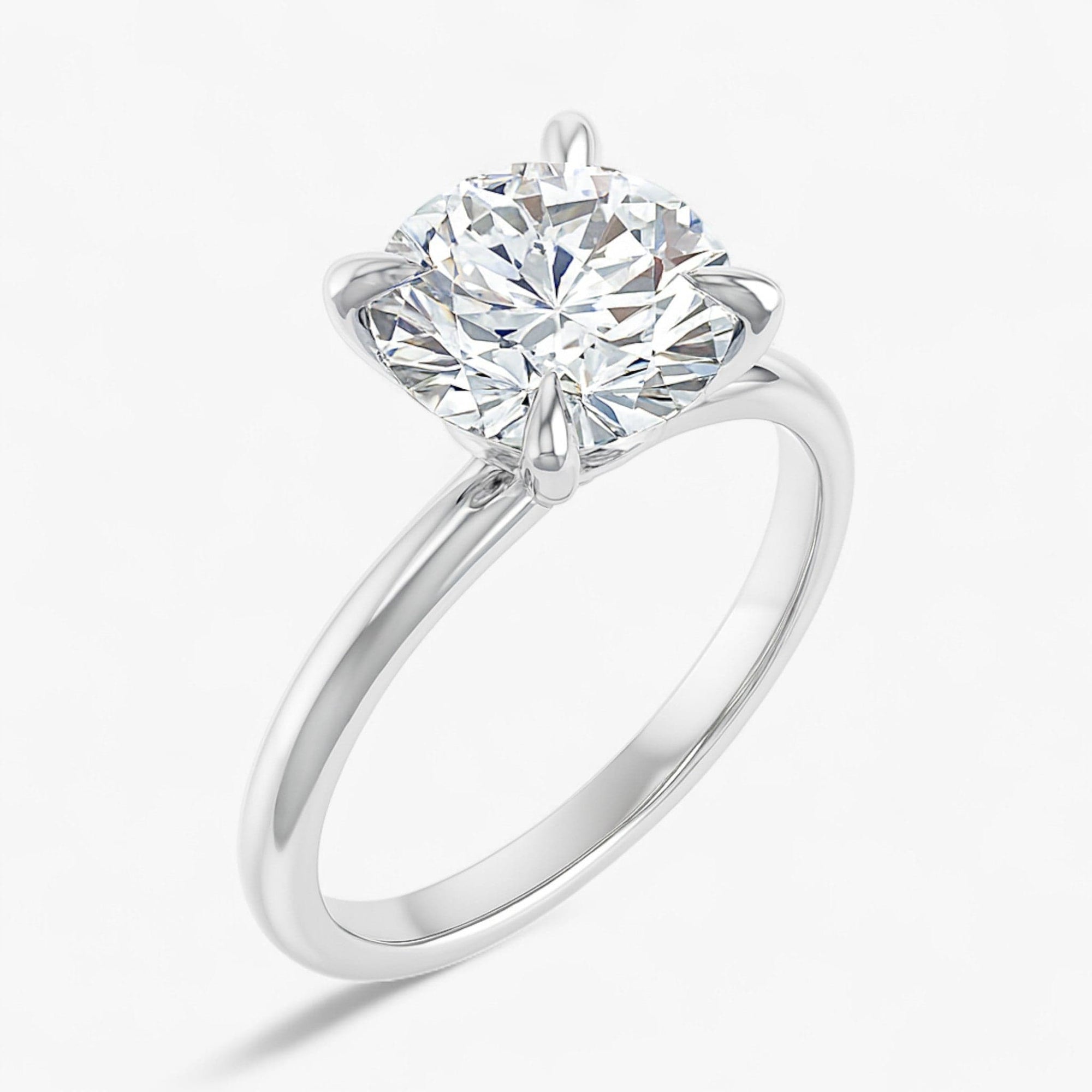 The Timeless Solitaire Engagement Ring | Round