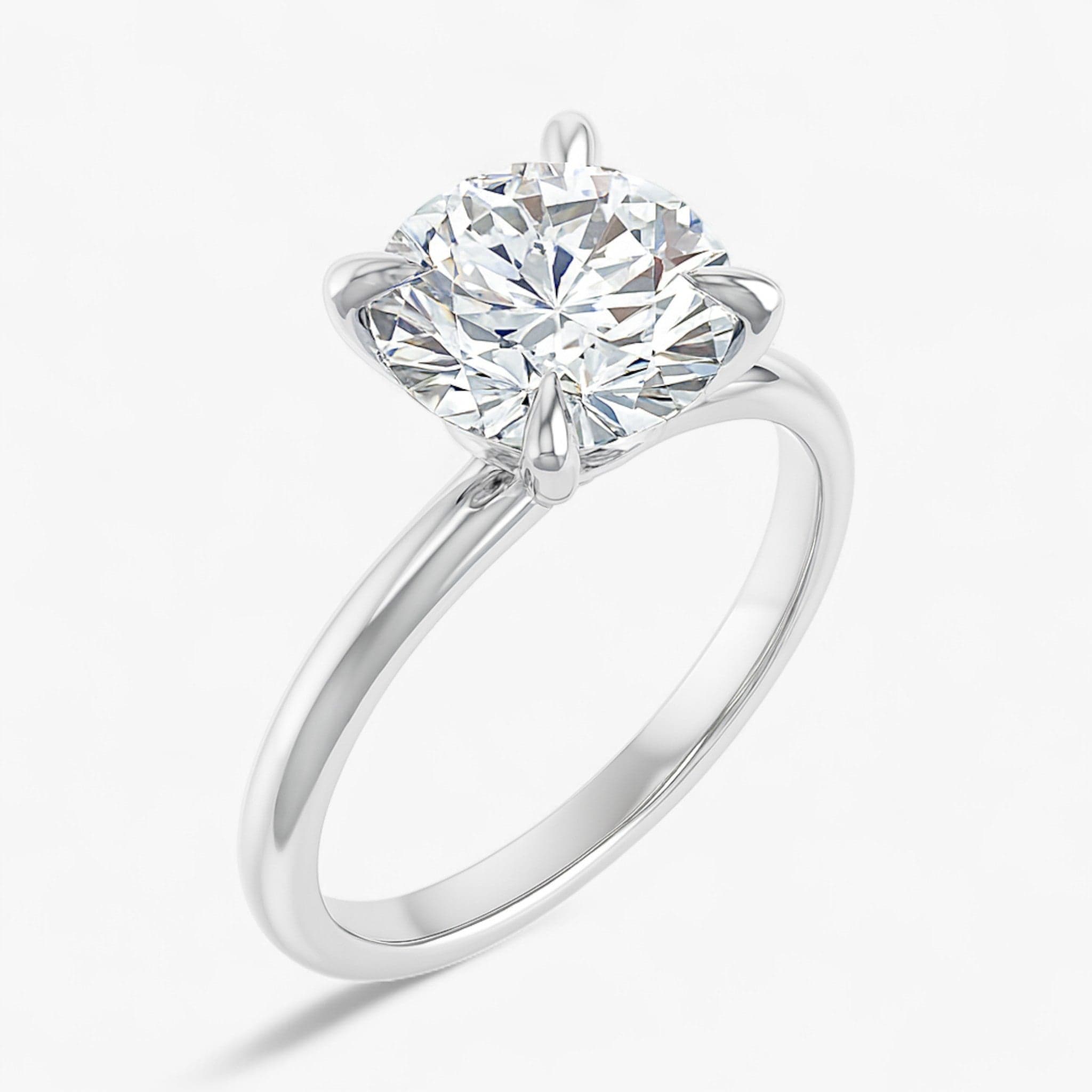 The Timeless Solitaire Engagement Ring | Round
