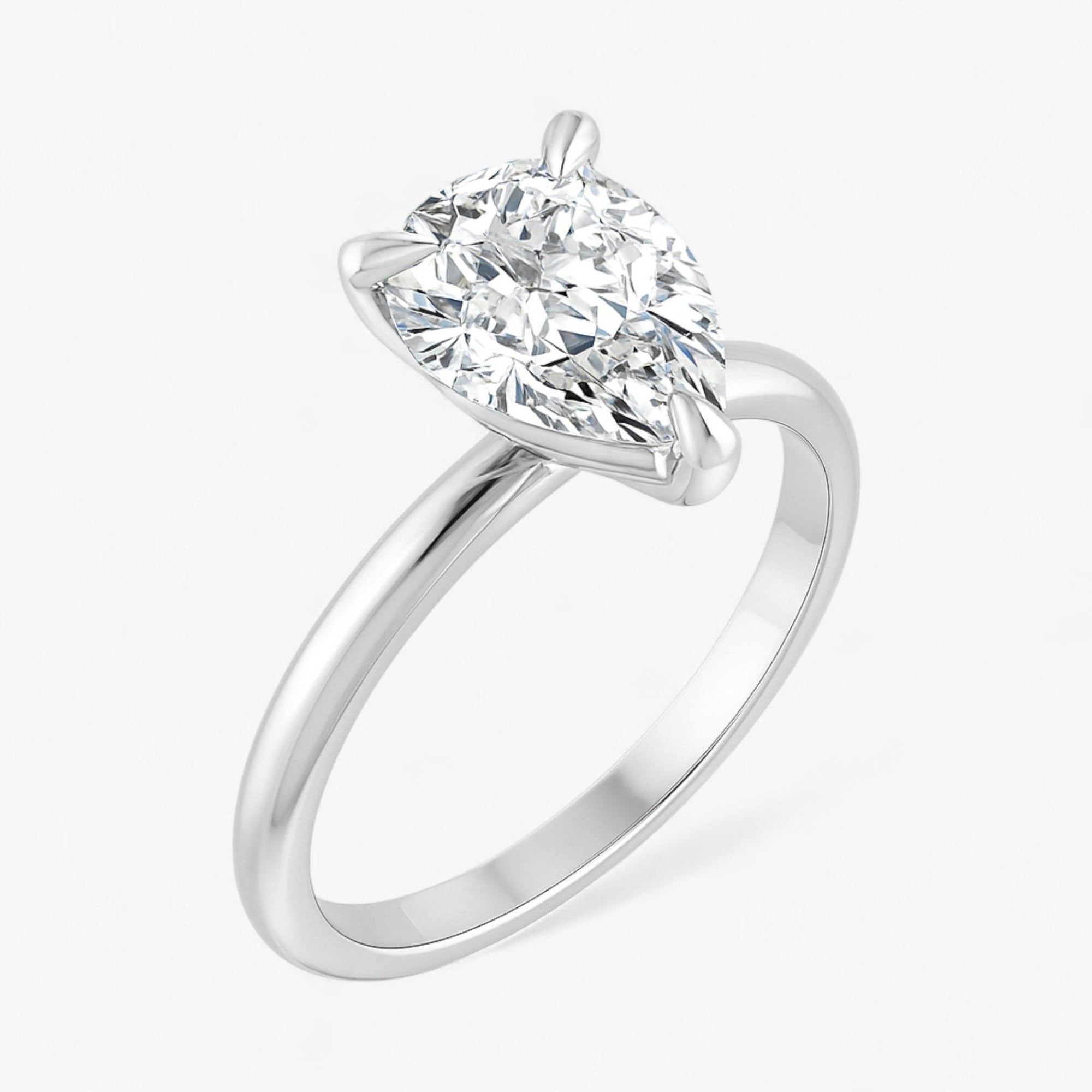 The Timeless Solitaire Engagement Ring | Pear
